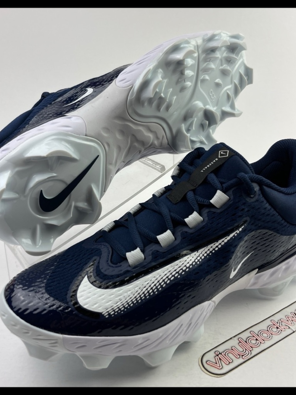 Nike Alpha Huarache Elite 4 MCS Baseball Cleats Navy Blue FN7221-401 Men’s Sz 12